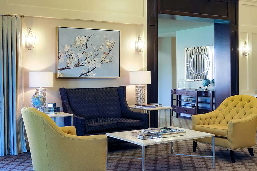 Welcome! - Our main lobby is a warm and welcoming space to greet friends and family.