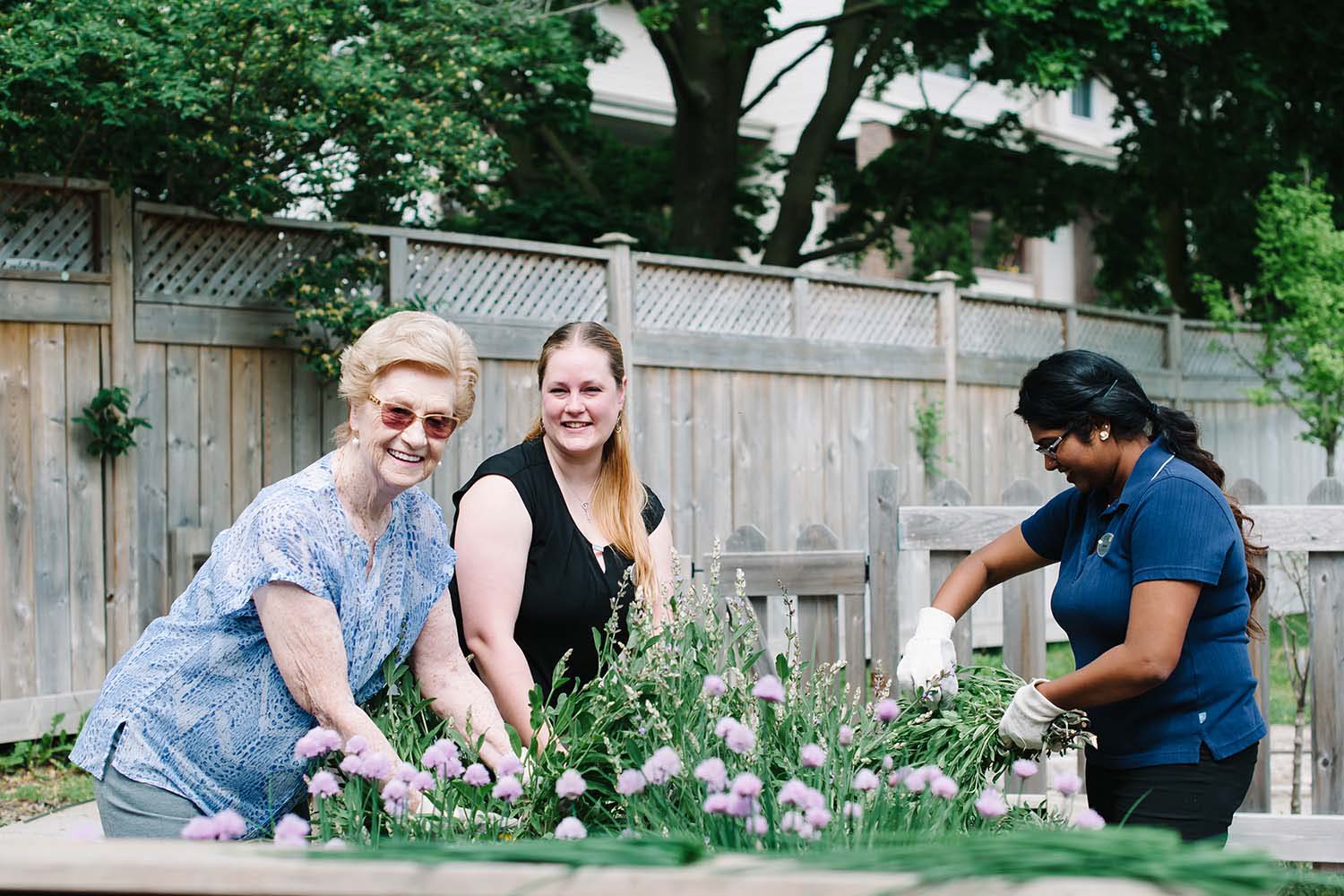 Victory Garden - Exercise your green thumb without the back or knee pain! Thanks to its raised planters, our Victory Garden is perfect for tending to flowers, vegetables and herbs that can be used by our very own Culinary Team.