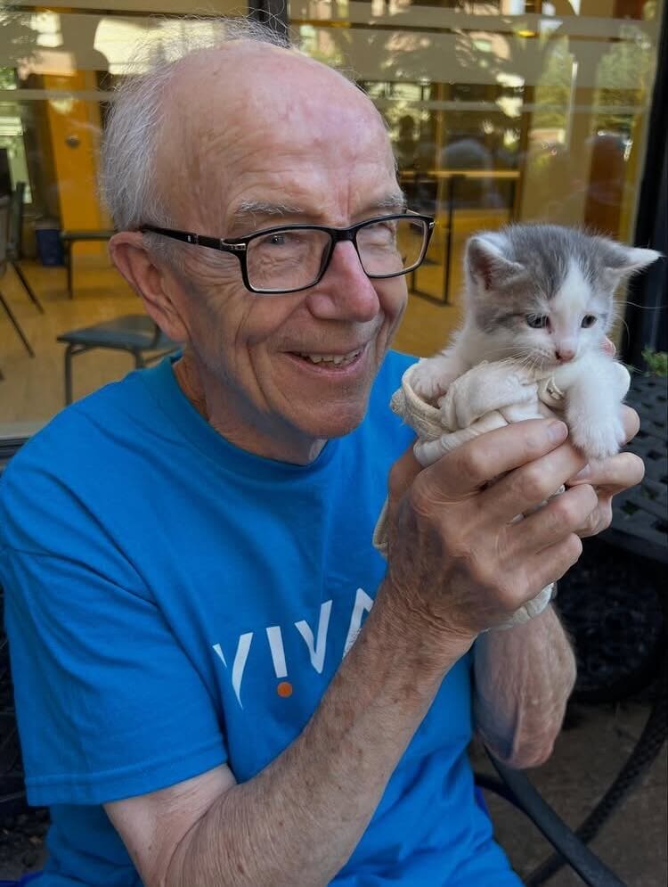 An elderly people.