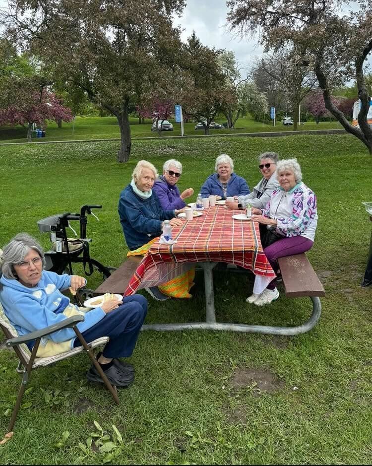 An elderly people.